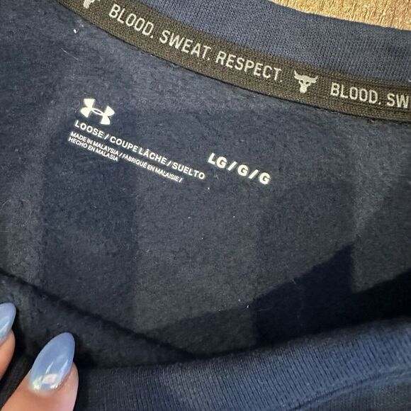 Under Armour Project Rock Womens Large Sweater Crew Neck Sweatshirt Charged - Picture 8 of 10